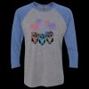 Unisex Triblend Three-Quarter Raglan T-Shirt Thumbnail