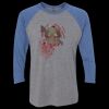 Unisex Triblend Three-Quarter Raglan T-Shirt Thumbnail
