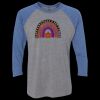 Unisex Triblend Three-Quarter Raglan T-Shirt Thumbnail