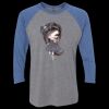 Unisex Triblend Three-Quarter Raglan T-Shirt Thumbnail