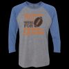 Unisex Triblend Three-Quarter Raglan T-Shirt Thumbnail