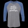 Unisex Triblend Three-Quarter Raglan T-Shirt Thumbnail