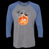 Unisex Triblend Three-Quarter Raglan T-Shirt Thumbnail