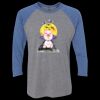 Unisex Triblend Three-Quarter Raglan T-Shirt Thumbnail