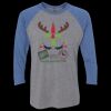 Unisex Triblend Three-Quarter Raglan T-Shirt Thumbnail