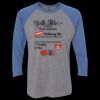 Unisex Triblend Three-Quarter Raglan T-Shirt Thumbnail