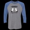 Unisex Triblend Three-Quarter Raglan T-Shirt Thumbnail
