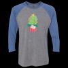 Unisex Triblend Three-Quarter Raglan T-Shirt Thumbnail