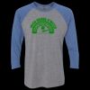 Unisex Triblend Three-Quarter Raglan T-Shirt Thumbnail