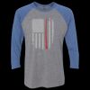 Unisex Triblend Three-Quarter Raglan T-Shirt Thumbnail