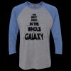 Unisex Triblend Three-Quarter Raglan T-Shirt Thumbnail