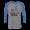 Unisex Triblend Three-Quarter Raglan T-Shirt Thumbnail