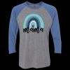 Unisex Triblend Three-Quarter Raglan T-Shirt Thumbnail
