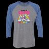 Unisex Triblend Three-Quarter Raglan T-Shirt Thumbnail