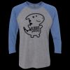 Unisex Triblend Three-Quarter Raglan T-Shirt Thumbnail