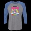 Unisex Triblend Three-Quarter Raglan T-Shirt Thumbnail