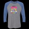 Unisex Triblend Three-Quarter Raglan T-Shirt Thumbnail