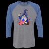 Unisex Triblend Three-Quarter Raglan T-Shirt Thumbnail