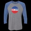 Unisex Triblend Three-Quarter Raglan T-Shirt Thumbnail