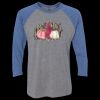 Unisex Triblend Three-Quarter Raglan T-Shirt Thumbnail