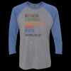 Unisex Triblend Three-Quarter Raglan T-Shirt Thumbnail