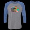 Unisex Triblend Three-Quarter Raglan T-Shirt Thumbnail