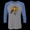 Unisex Triblend Three-Quarter Raglan T-Shirt Thumbnail