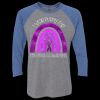 Unisex Triblend Three-Quarter Raglan T-Shirt Thumbnail