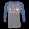 Unisex Triblend Three-Quarter Raglan T-Shirt Thumbnail