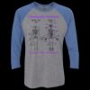 Unisex Triblend Three-Quarter Raglan T-Shirt Thumbnail