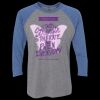 Unisex Triblend Three-Quarter Raglan T-Shirt Thumbnail