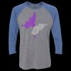 Unisex Triblend Three-Quarter Raglan T-Shirt Thumbnail