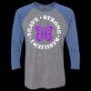 Unisex Triblend Three-Quarter Raglan T-Shirt Thumbnail