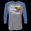 Unisex Triblend Three-Quarter Raglan T-Shirt Thumbnail