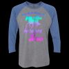 Unisex Triblend Three-Quarter Raglan T-Shirt Thumbnail