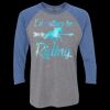 Unisex Triblend Three-Quarter Raglan T-Shirt Thumbnail