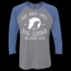 Unisex Triblend Three-Quarter Raglan T-Shirt Thumbnail