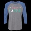 Unisex Triblend Three-Quarter Raglan T-Shirt Thumbnail