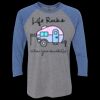Unisex Triblend Three-Quarter Raglan T-Shirt Thumbnail