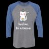 Unisex Triblend Three-Quarter Raglan T-Shirt Thumbnail