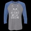 Unisex Triblend Three-Quarter Raglan T-Shirt Thumbnail