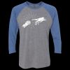 Unisex Triblend Three-Quarter Raglan T-Shirt Thumbnail