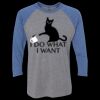 Unisex Triblend Three-Quarter Raglan T-Shirt Thumbnail