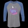 Unisex Triblend Three-Quarter Raglan T-Shirt Thumbnail