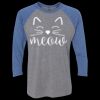 Unisex Triblend Three-Quarter Raglan T-Shirt Thumbnail