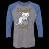 Unisex Triblend Three-Quarter Raglan T-Shirt Thumbnail