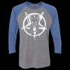 Unisex Triblend Three-Quarter Raglan T-Shirt Thumbnail