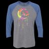 Unisex Triblend Three-Quarter Raglan T-Shirt Thumbnail