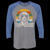 Unisex Triblend Three-Quarter Raglan T-Shirt Thumbnail