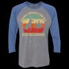 Unisex Triblend Three-Quarter Raglan T-Shirt Thumbnail